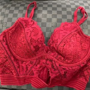 Vintage red gold label Victoria’s Secret Bustier (NOT AVAILABLE ANYWHERE ELSE).